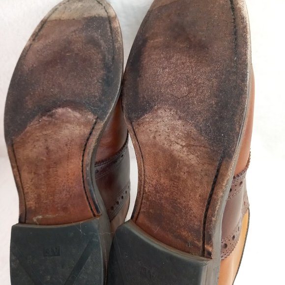 Allen Edmonds Shelton Brown Leather Oxford Shoes (9 US) main image 10